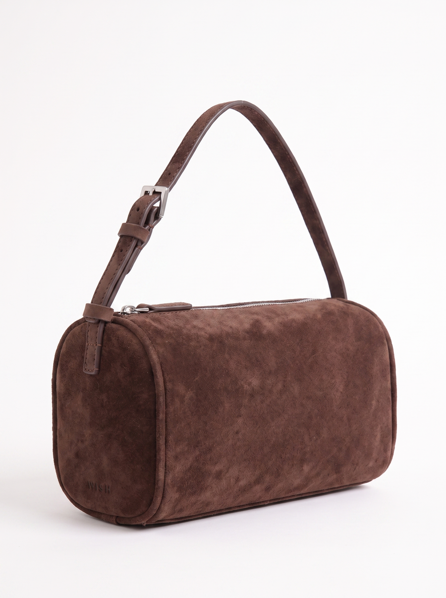 Marion Pebbled Barrel Shoulder Bag