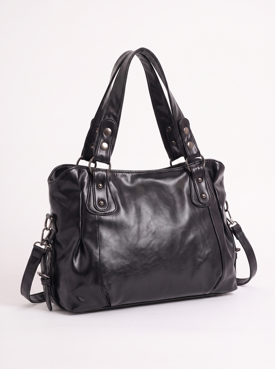 Georgina Vintage Studded Handle Shoulder Bag