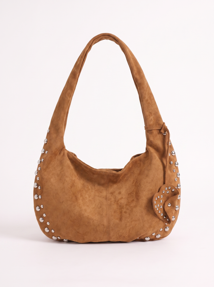 Isabell Studded Slouchy Hobo Bag
