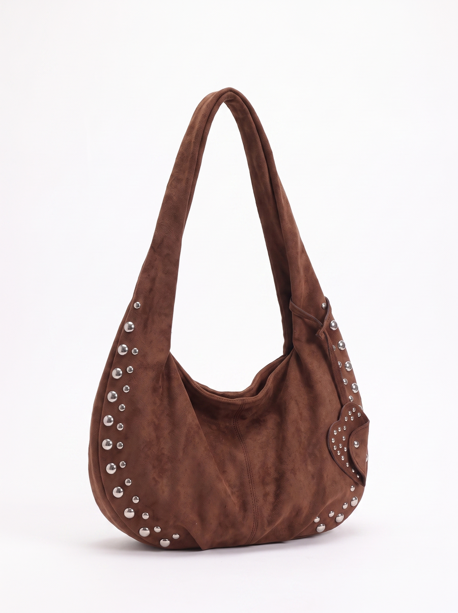 Isabell Studded Slouchy Hobo Bag