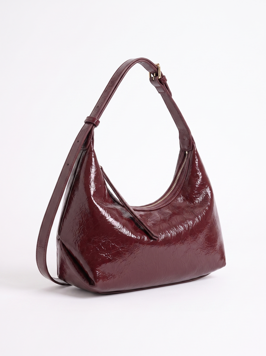 Anja Crinkled Hobo Shoulder Bag
