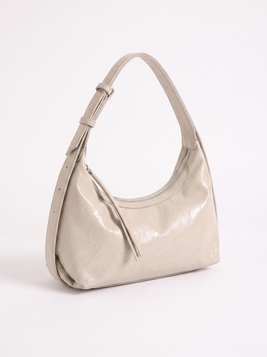 Anja Crinkled Hobo Shoulder Bag