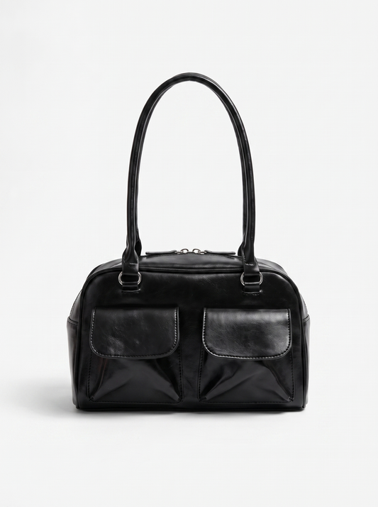 Karin Patent Bowling Bag with Front Pockets