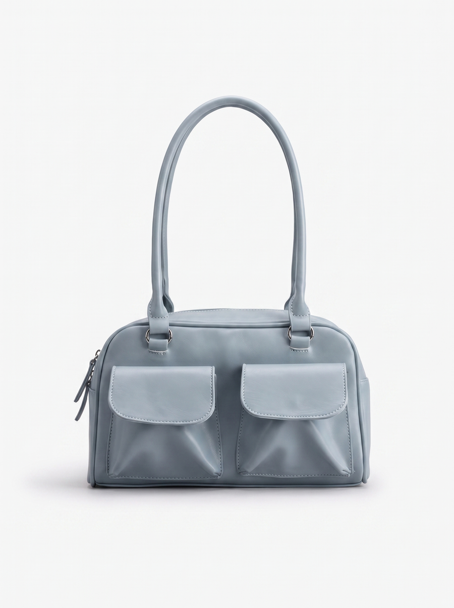 Karin Patent Bowling Bag with Front Pockets