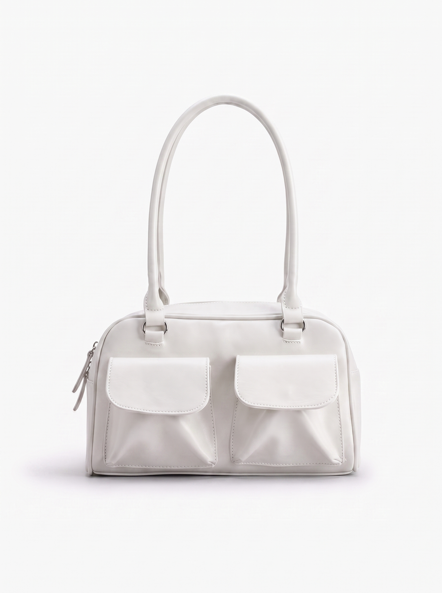 Karin Patent Bowling Bag with Front Pockets