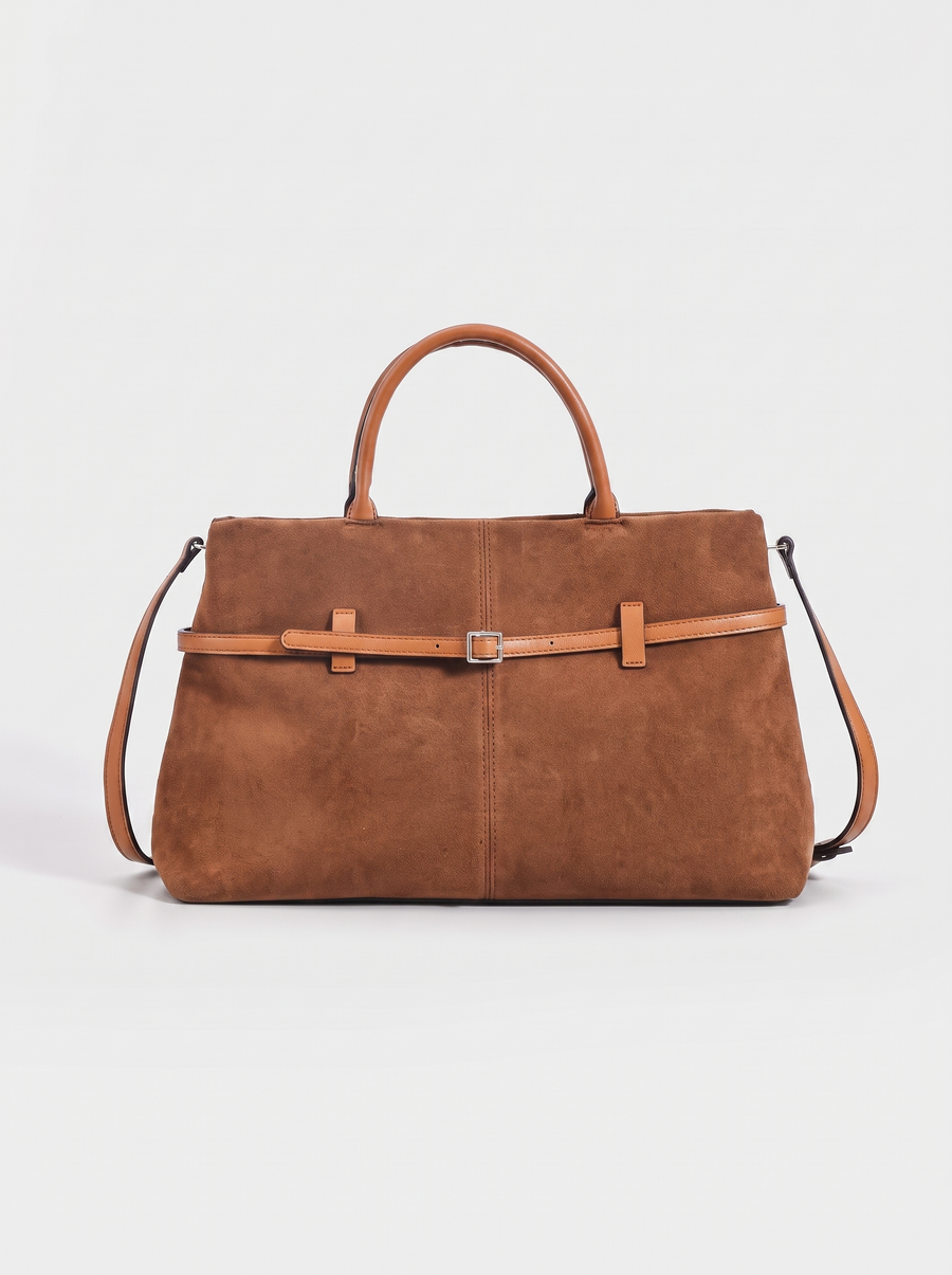 Lea Belt Buckle Detail Top Handle Bag