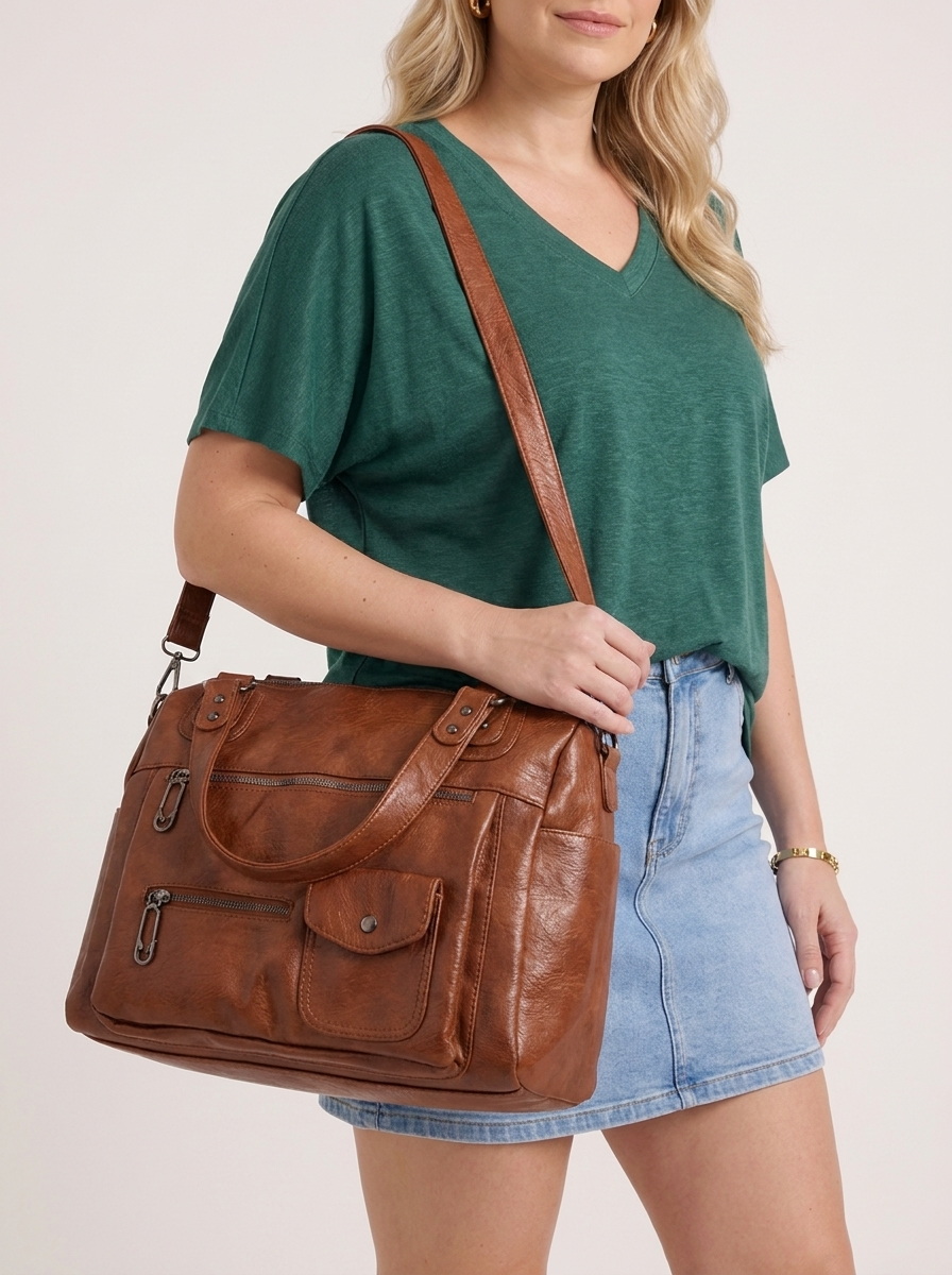 Marianne Multi Pocket Top Handle Bag