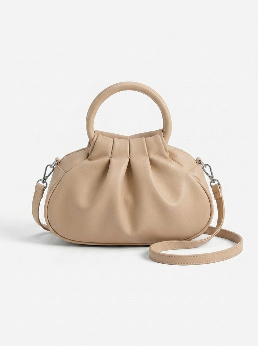 Viola Pleated Ring Handle Bag