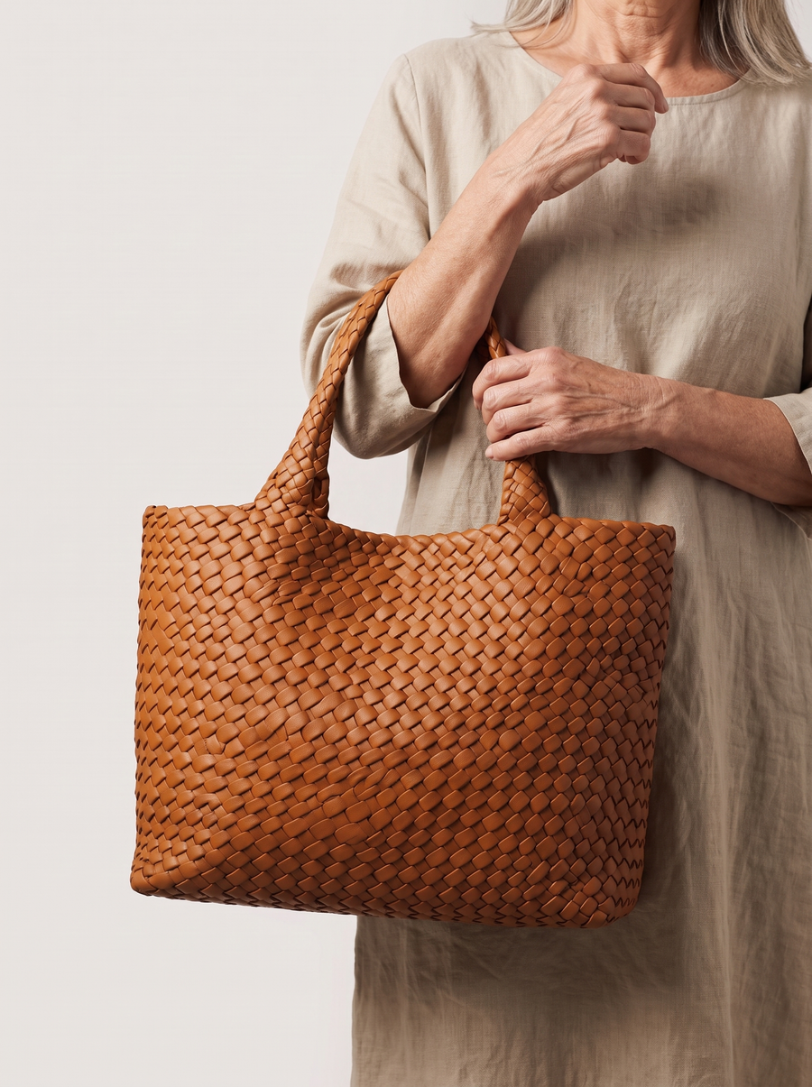 Lana Geflochtene Shopper-Tasche - Trageaufnahme
