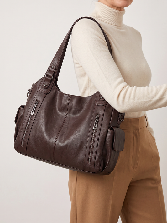 Savannah Schultertasche - über der Schulter getragen