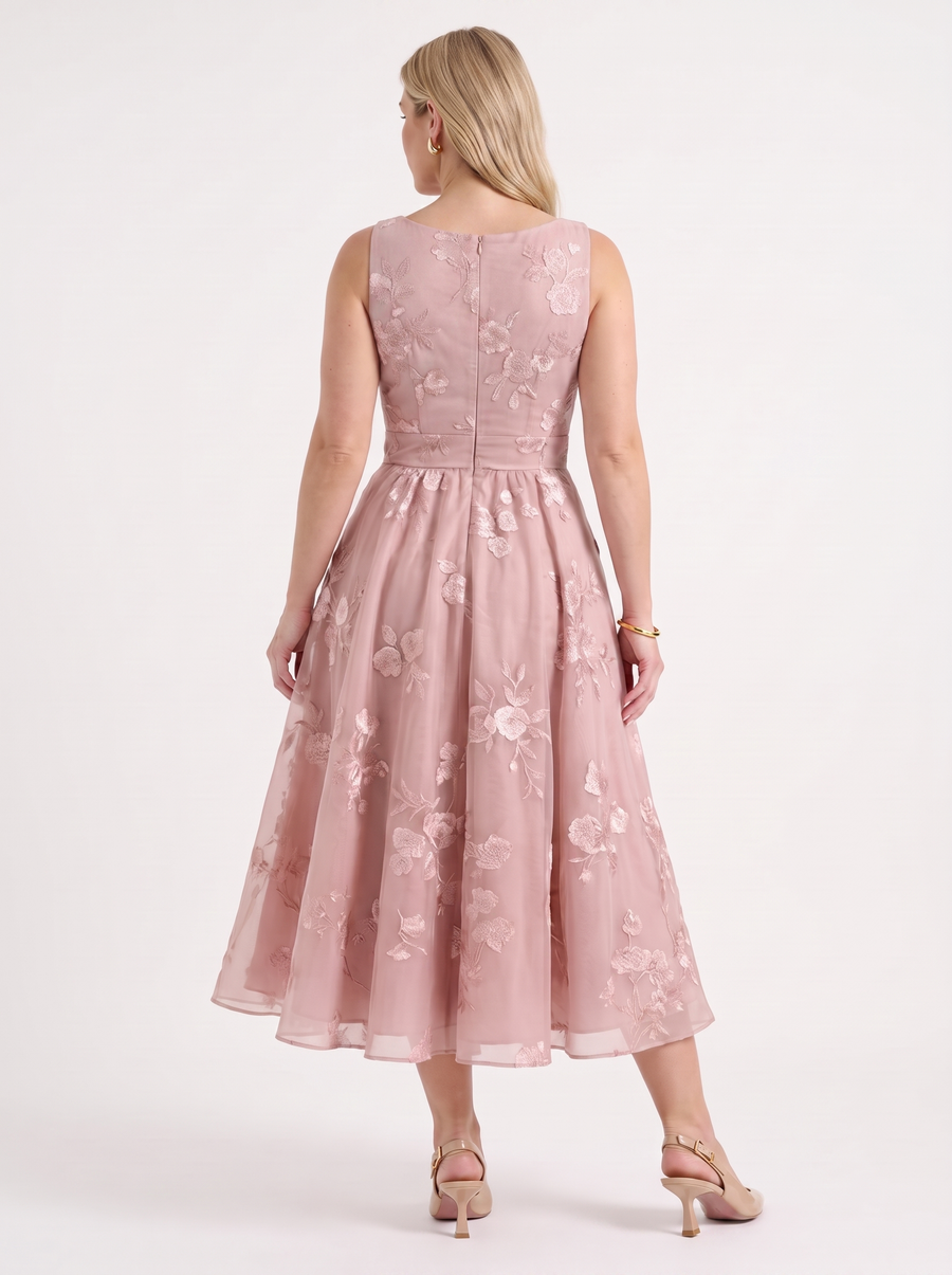 Cassie Floral Wrap Midi Dress