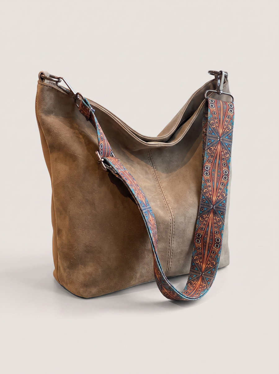 Lexia Elegante Vintage-Handtasche Khaki