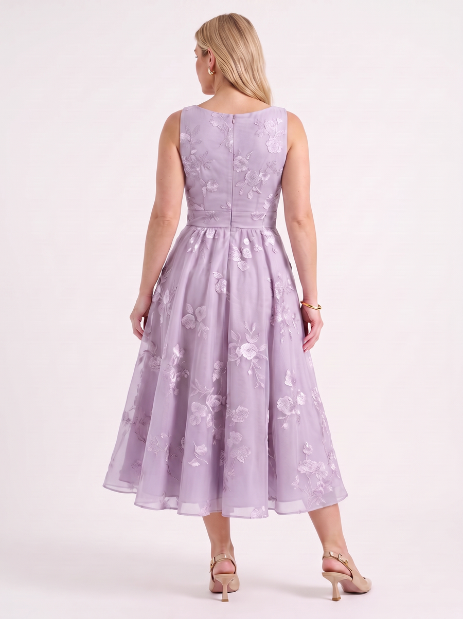 Cassie Floral Wrap Midi Dress