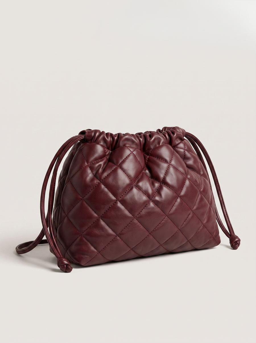 Kenny Gesteppte Hobo-Tasche Bordeaux
