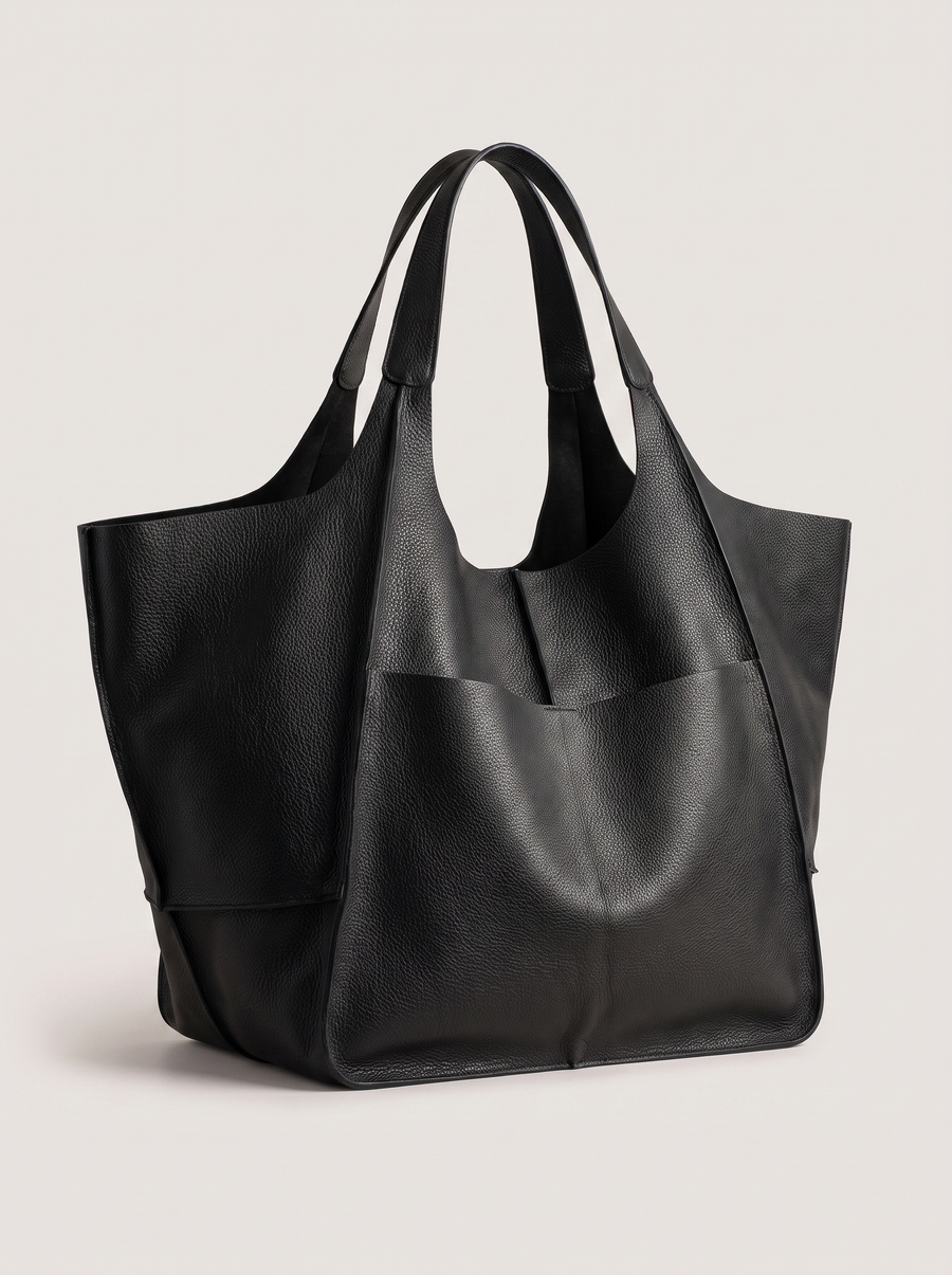 Zara Elegante Weekender-Tasche Schwarz