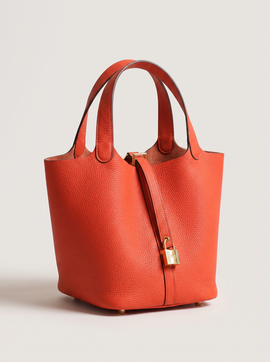Kate Lock Bucket Bag mit Schlossverschluss Orange