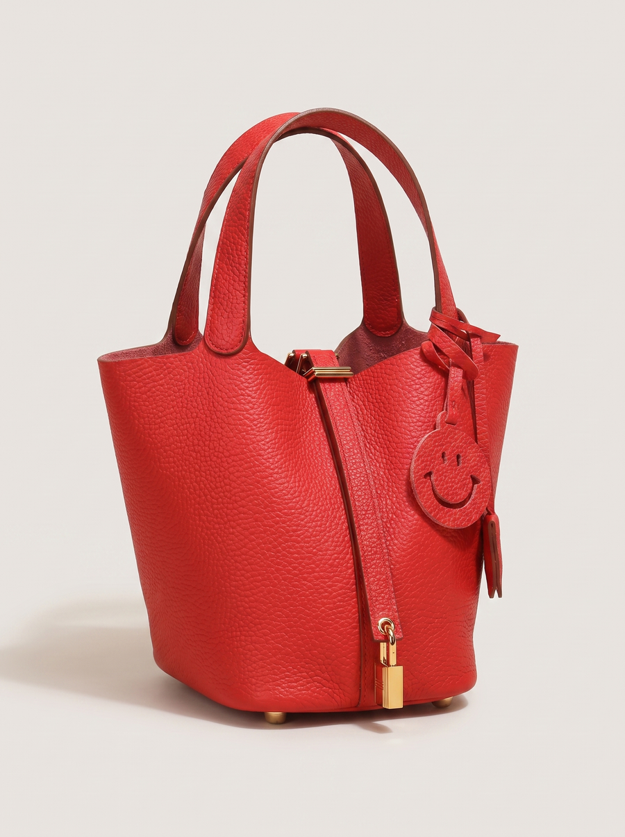 Kate Lock Bucket Bag mit Schlossverschluss Rot