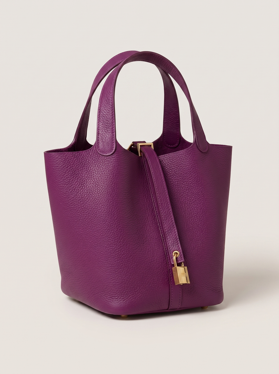 Kate Lock Bucket Bag mit Schlossverschluss Lila