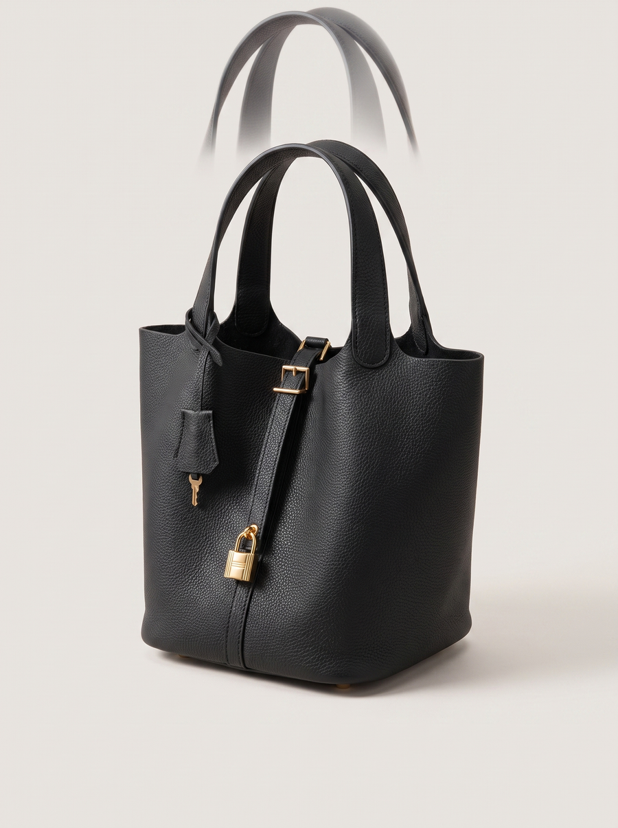 Kate Lock Bucket Bag mit Schlossverschluss Schwarz