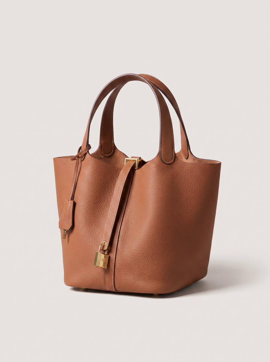 Kate Lock Bucket Bag mit Schlossverschluss Braun