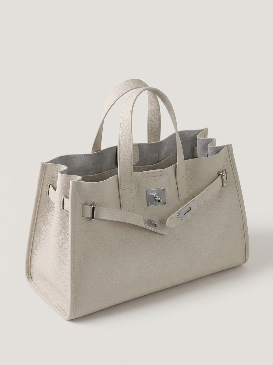 Loha Grosse Schultertasche Weiss