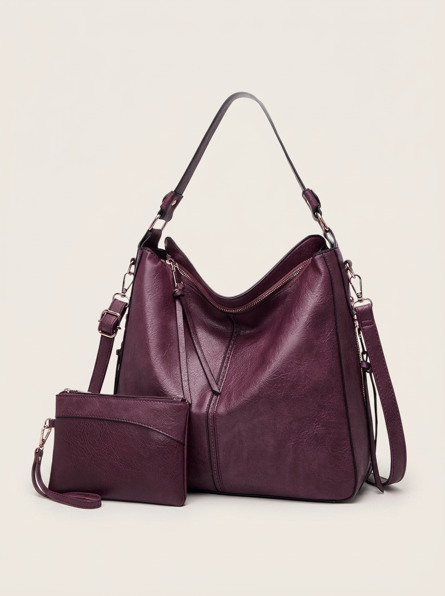 Freia Elegante Ledertasche Lila