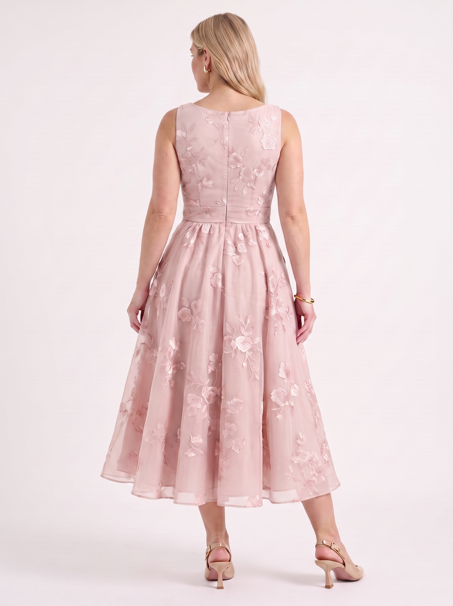 Cassie Floral Wrap Midi Dress