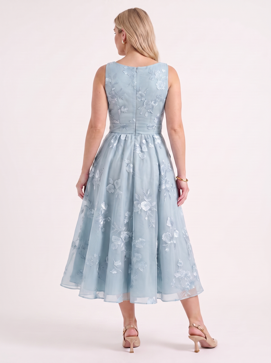 Cassie Floral Wrap Midi Dress