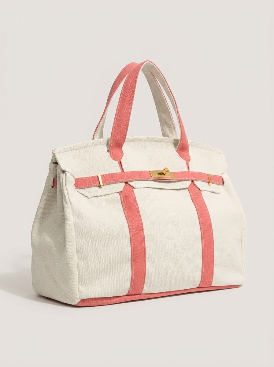 Le Batkin Canvas Shopper Pink