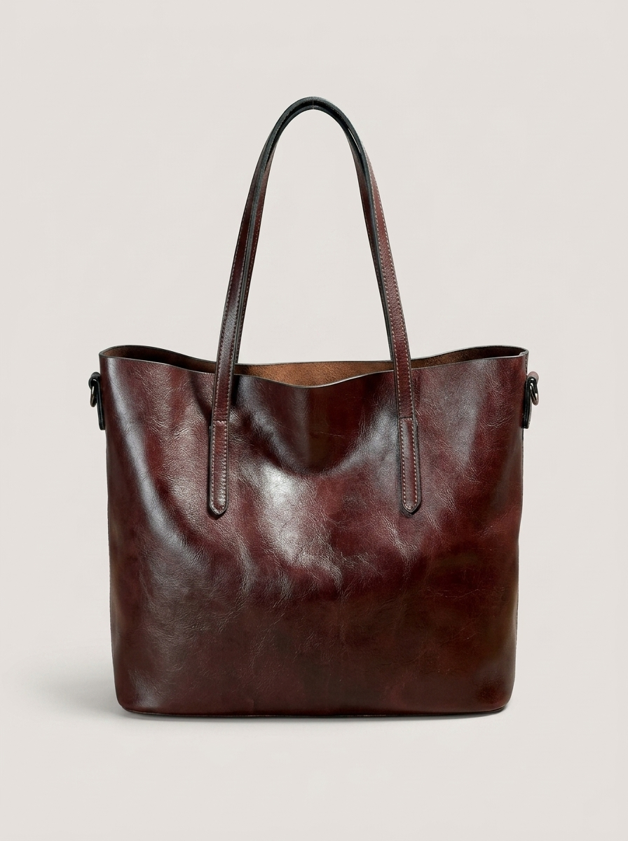 Loria Schultertasche Weinrot Front
