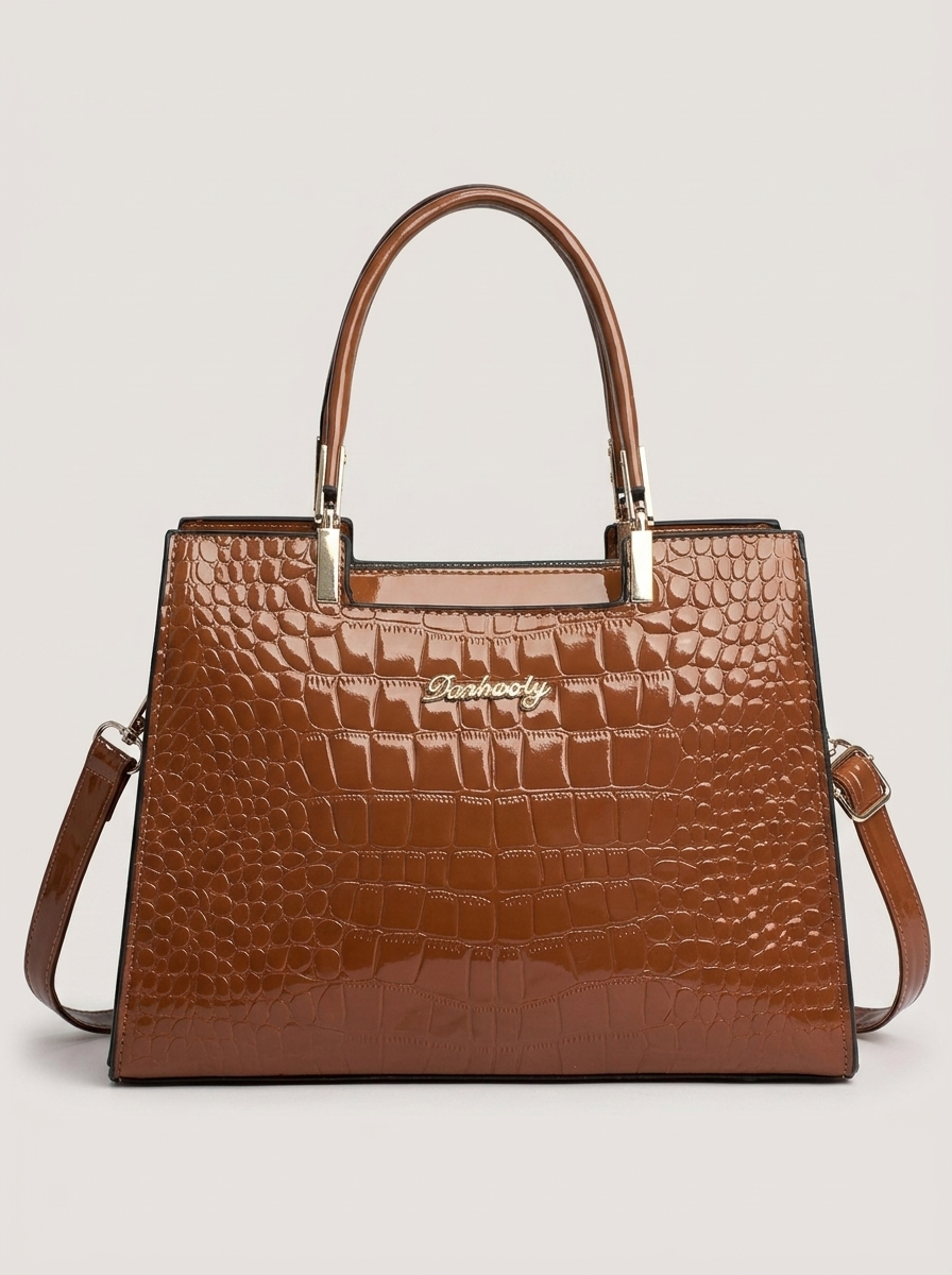 Erain Ledertasche Braun Front