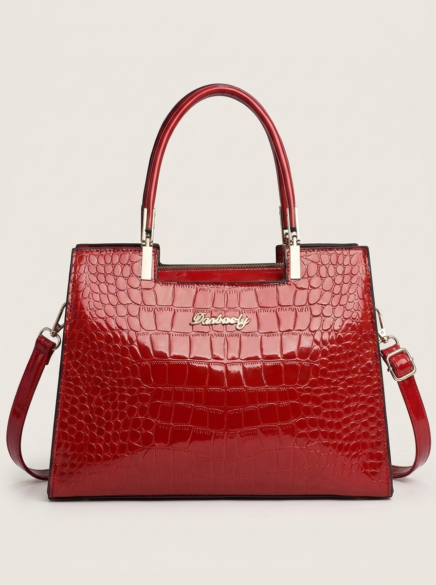 Erain Ledertasche Rot Front