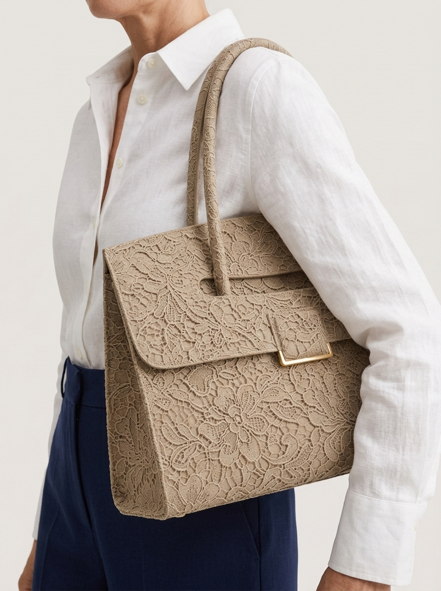 Fiella Beige with model