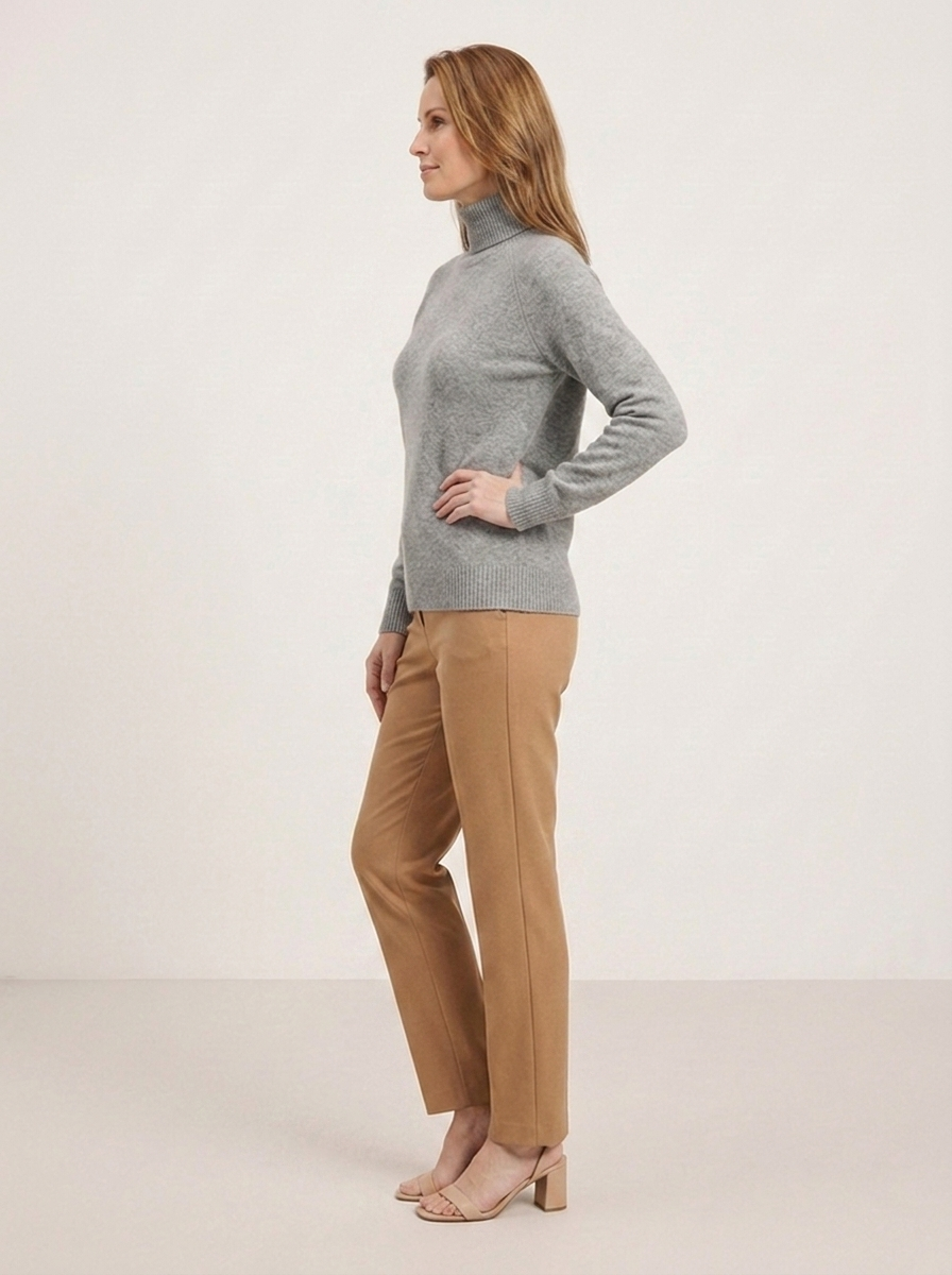 Camilla Rollkragenpullover - Grau - Seitenansicht