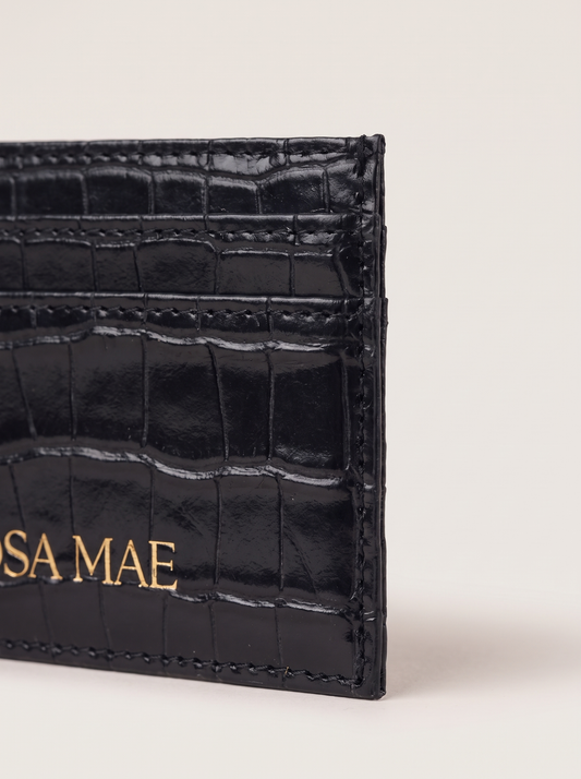 Rosa Mae Croc Card Holder