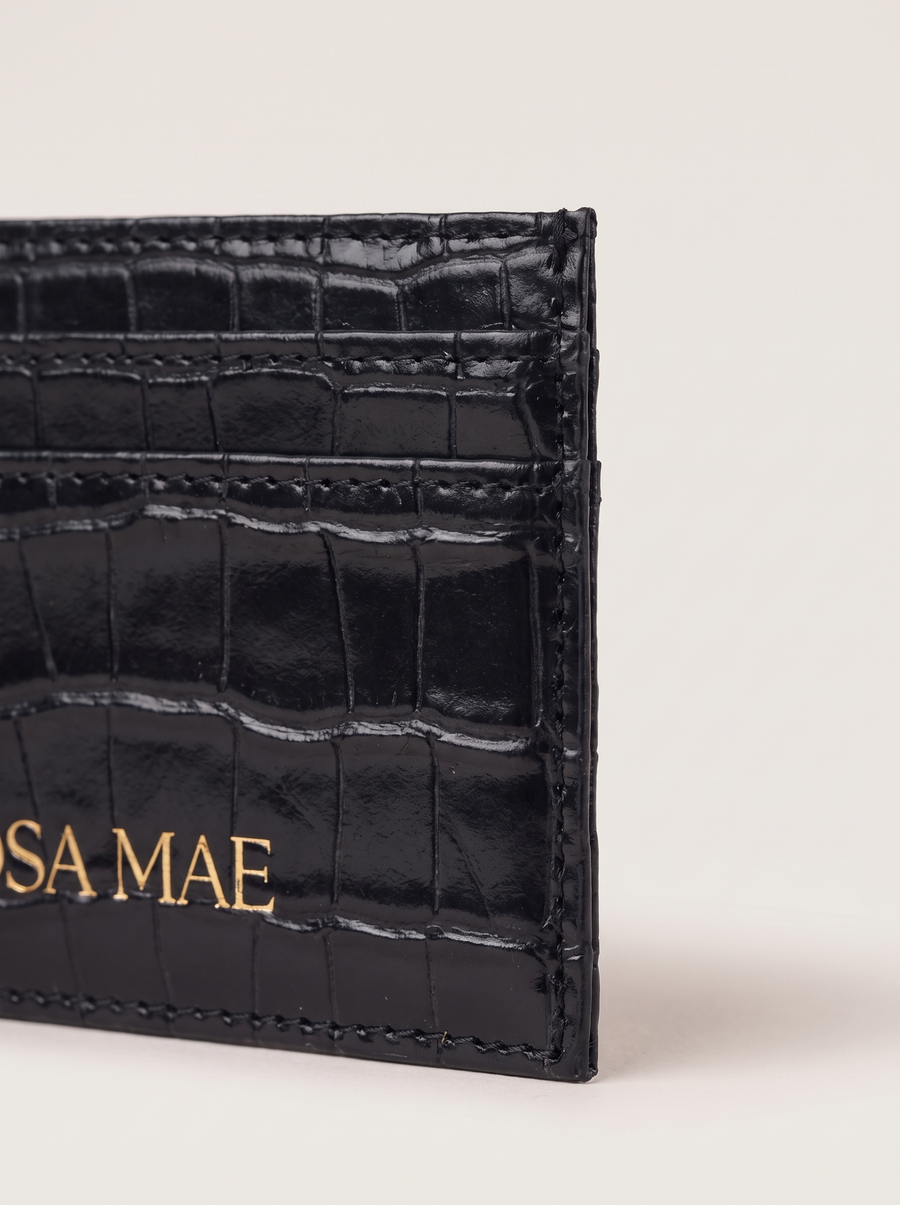 Rosa Mae Croc Card Holder