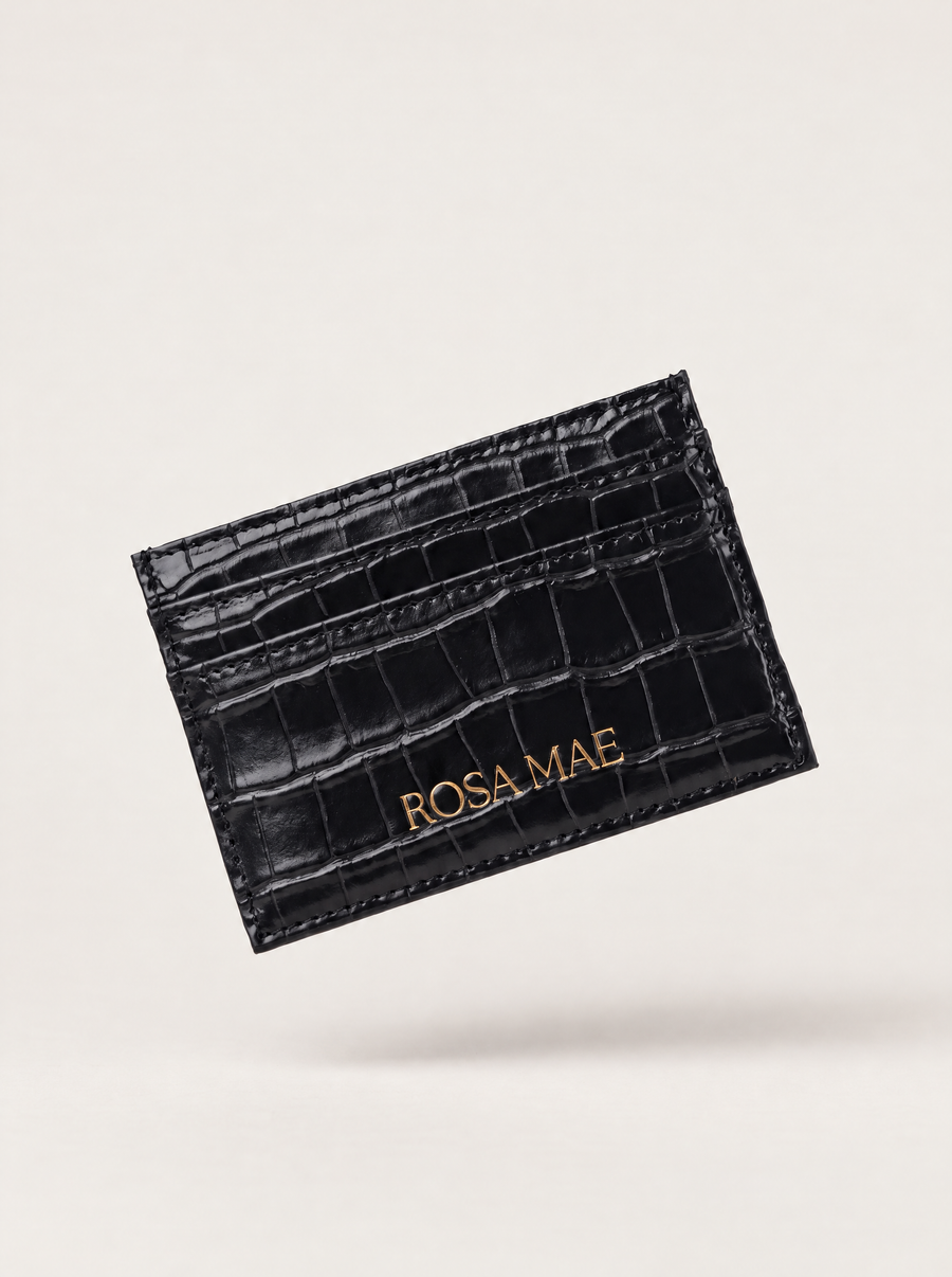 Rosa Mae Croc Card Holder