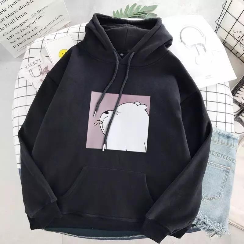 Cordula Oversized Polar Bear Hoodie