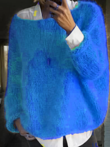 Paola Fluffy Off Shoulder Oversized Sweater