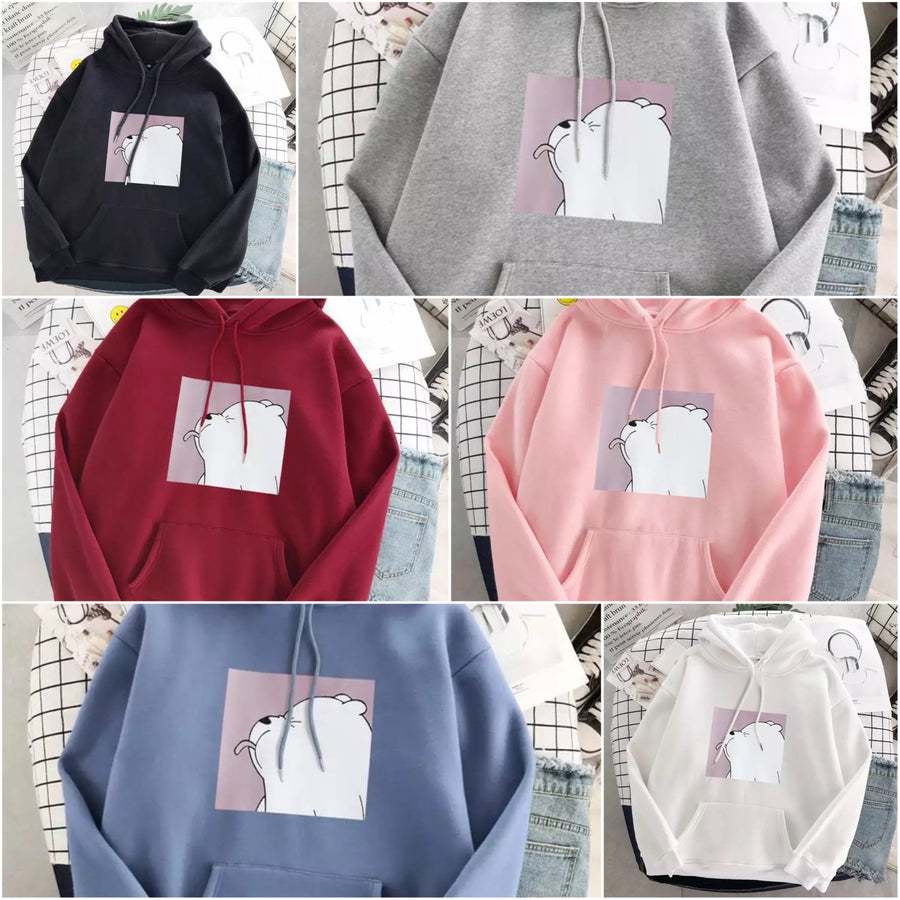 Cordula Oversized Polar Bear Hoodie