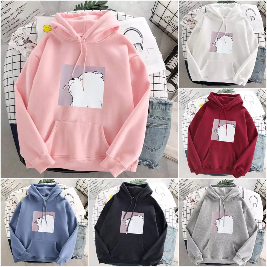 Cordula Oversized Polar Bear Hoodie