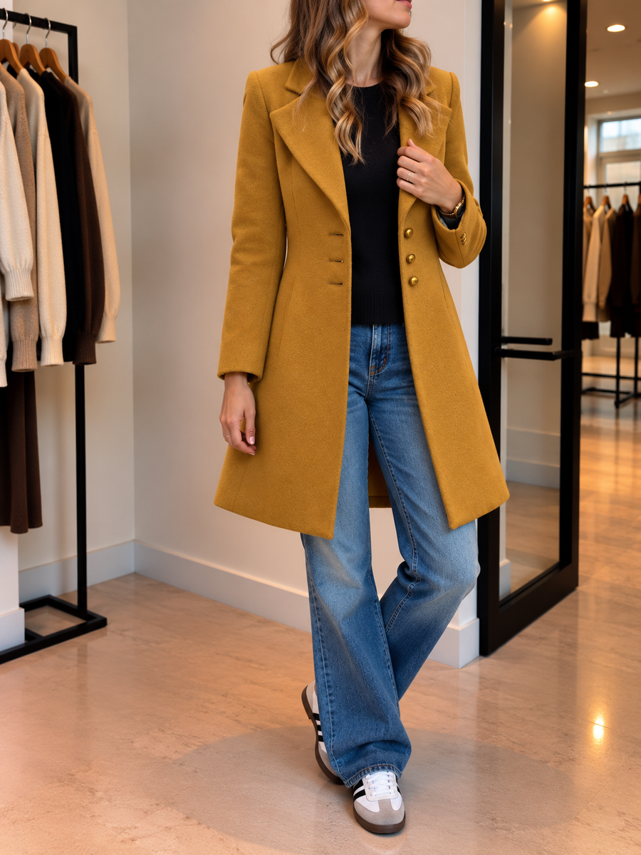 Viviana Knee Length Blazer Coat