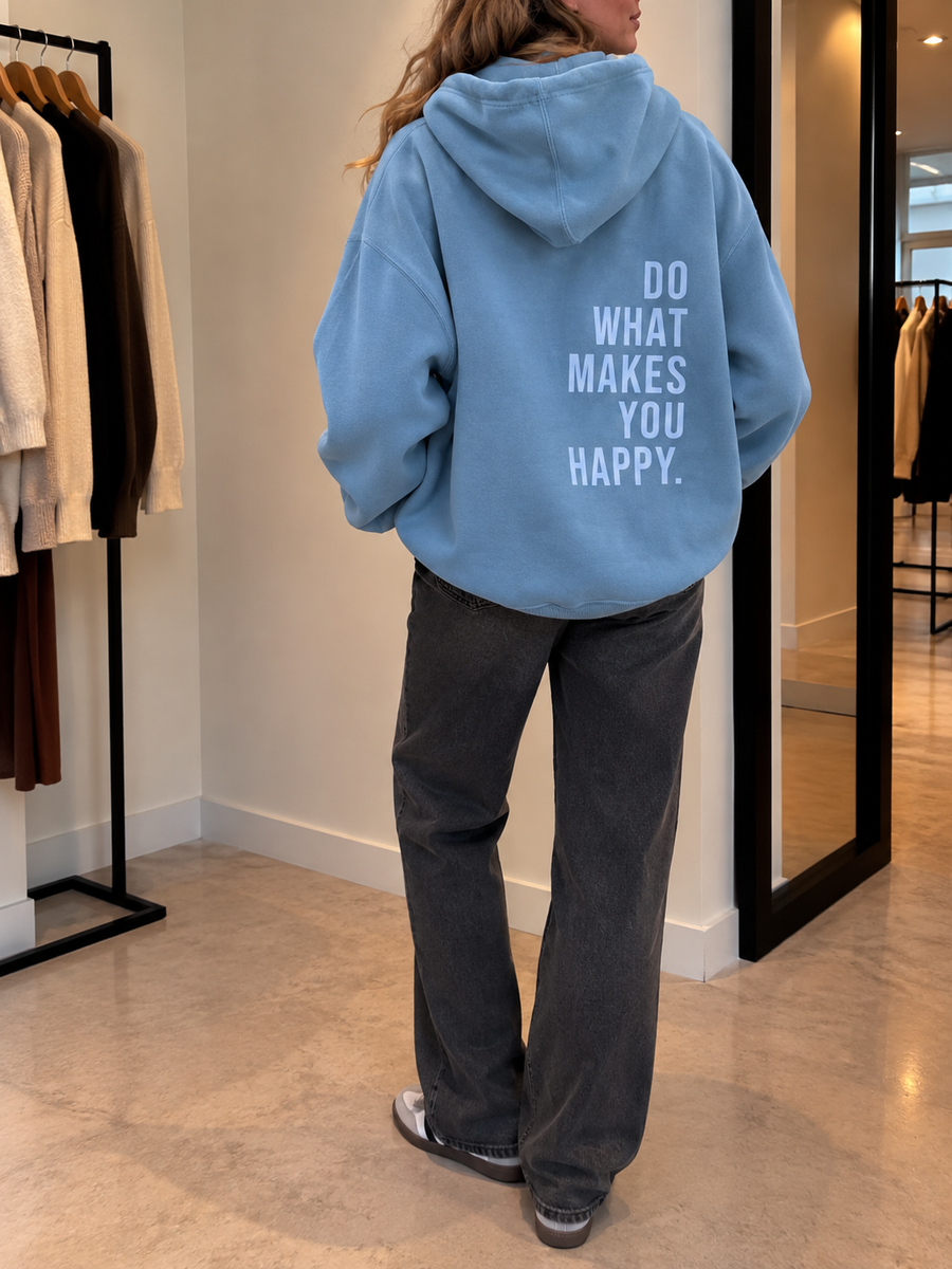 Nadja Back Print Slogan Hoodie