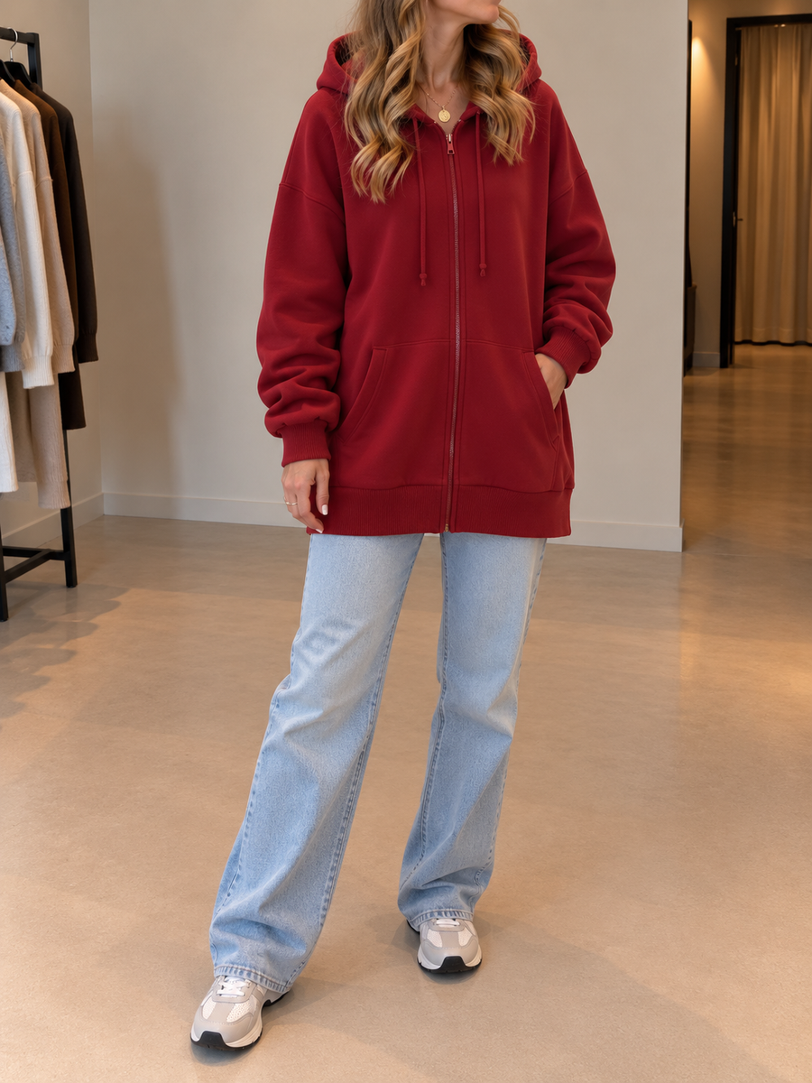 Vivien Oversized Zip Up Hoodie