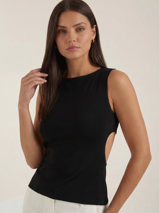 Opal Open Back Sleeveless Top