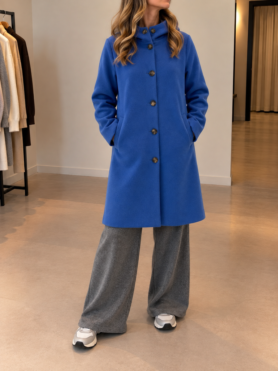 Wendela Elegant Windproof Hooded Coat