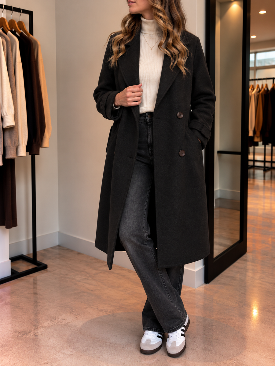 Ciela Long Double Breasted Coat