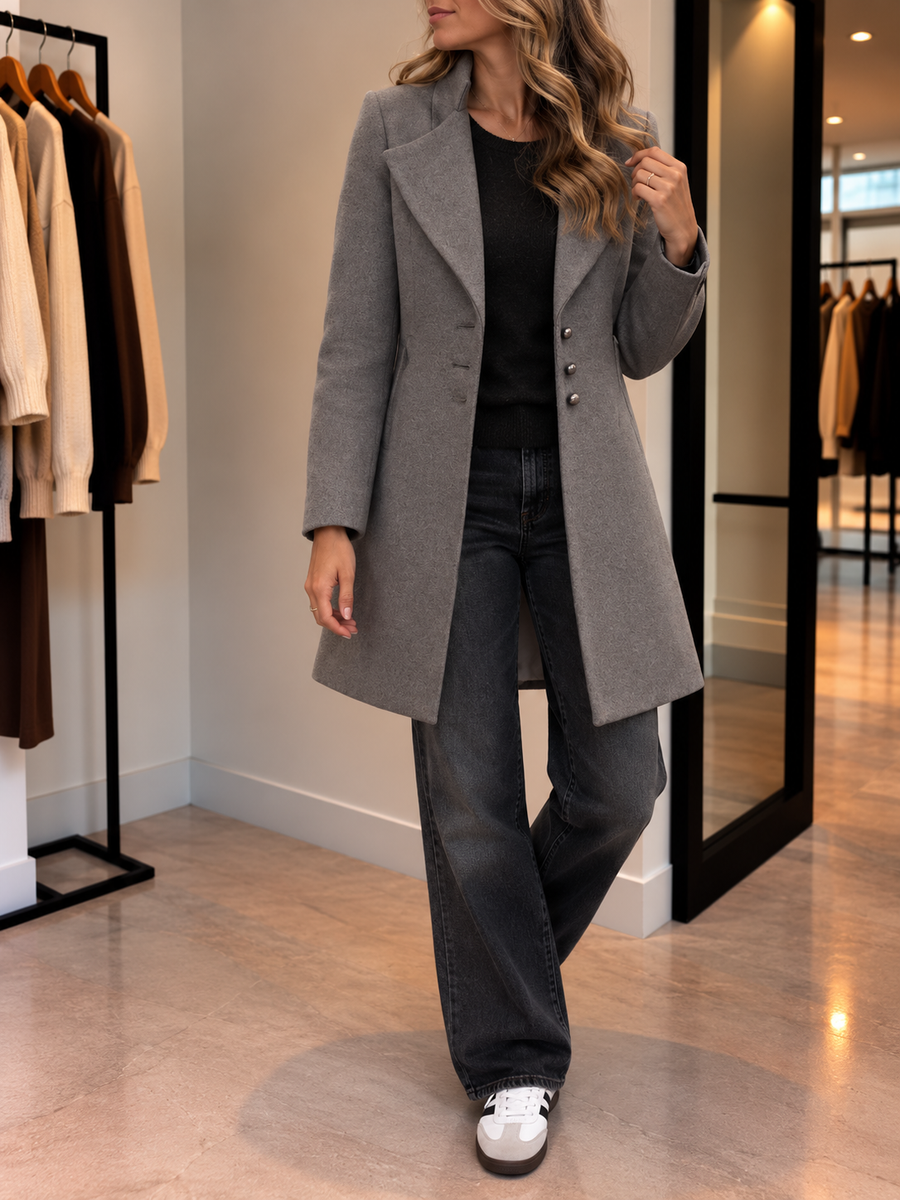 Viviana Knee Length Blazer Coat