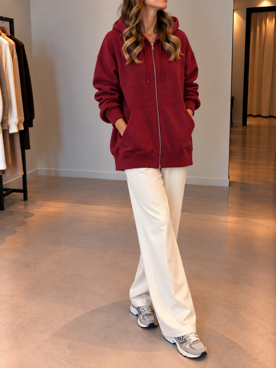 Fleur Zip Up Hoodie