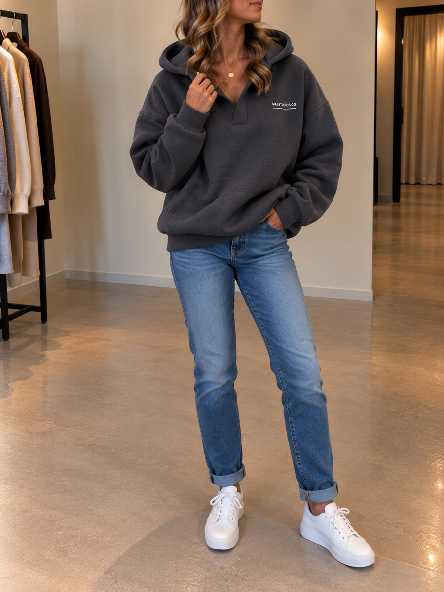 Ottilie Oversized Chest Pocket Hoodie